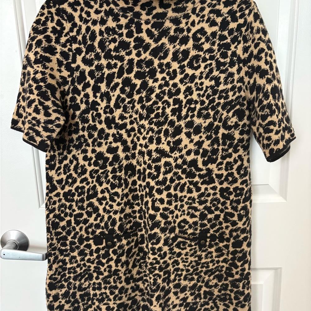 Maeve Animal Print Short Sleeve Dress